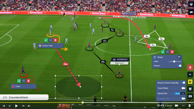 智能位置追踪、战术模式识别，Metrica能从任意摄像头中提取足球数据