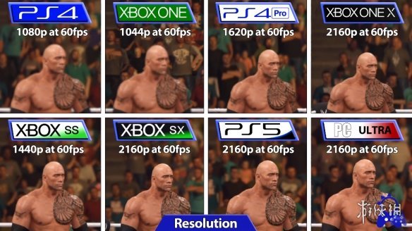《WWE 2K22》全平台画面对比：Xbox多方面胜于PS