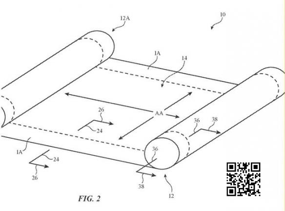 苹果获得新专利 预示折叠屏/卷轴屏iPhone等在望