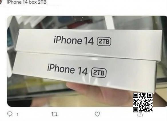或将出现2TB版本！苹果新机iPhone14包装盒被曝光！
