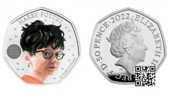 《哈利波特》25周年！英国皇家推出魔法师主题纪念币！
