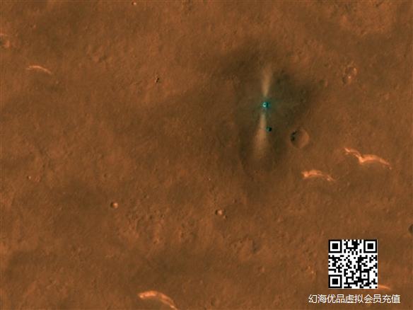 NASA分享“祝融号”火星车首张俯视照！位于火星乌托邦