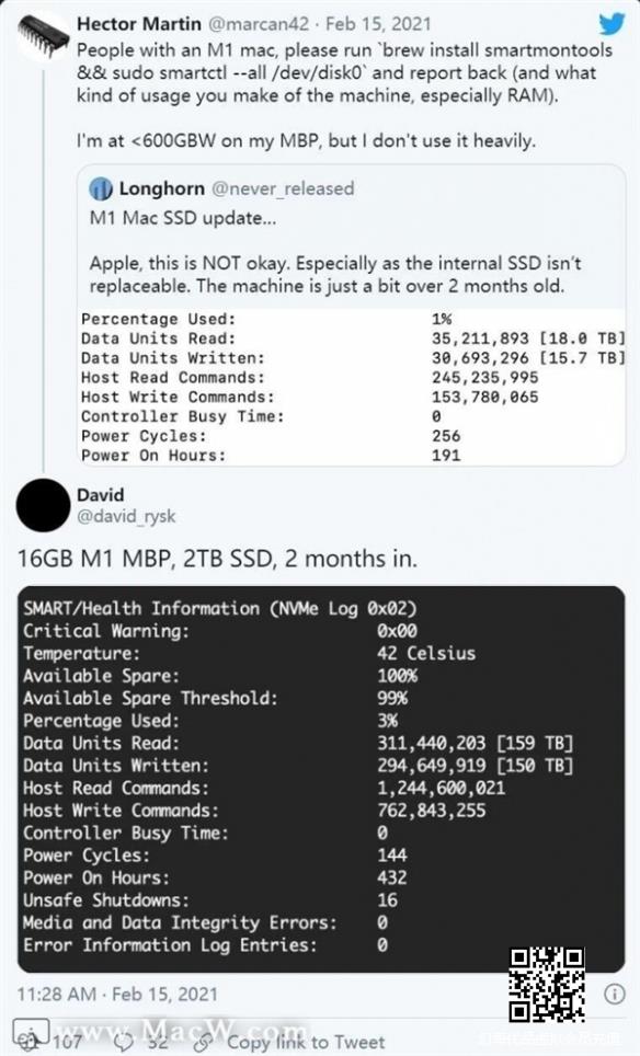 苹果出手：新MacOS修复M1机型SSD过度磨损问题