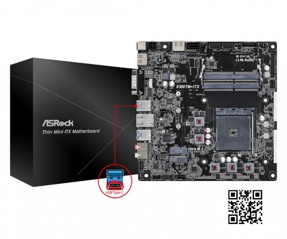 华擎发布AMD X300TM-ITX主板：支持锐龙4000系列APU