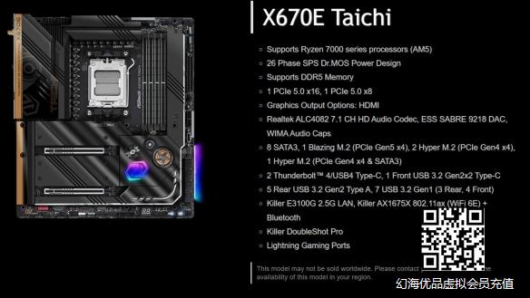华擎X670太极主板曝光：支持PCIe 5.0显卡/SSD，26相供电