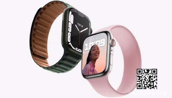苹果发布会2021: Apple Watch Series7 边框窄屏幕大
